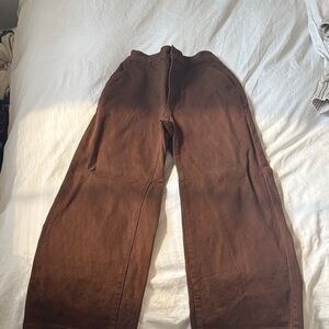 Women's Brown Cropped Pants